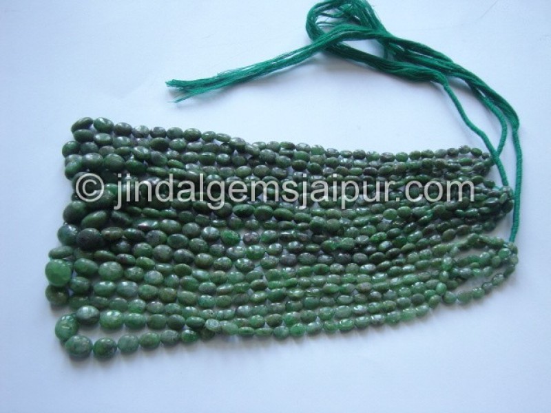 Tsavorite Plain Oval Shape Beads